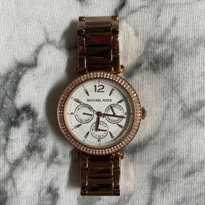 Michael Kors rose gold watch